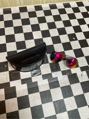 Marc By Marc Jacobs Aviator Sunglasses with Pink and Yellow Gradient Lenses